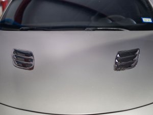 Alfa Romeo Stelvio Hood Air Vent Trim Kit - Quadrifoglio - Carbon Fiber Alfa Romeo Stelvio Hood Air Vent Trim Kit - Quadrifoglio - Carbon Fiber